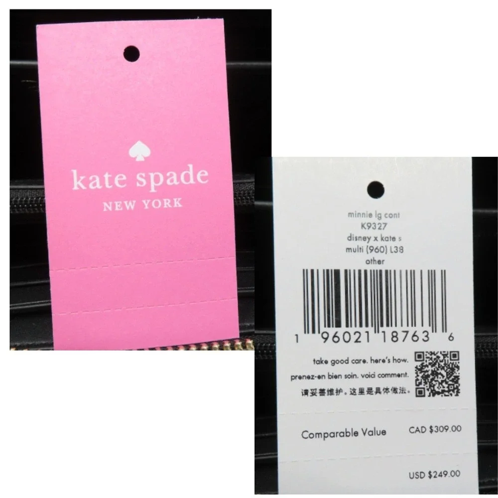 Kate Spade Disney Minnie Comic Reversible Tote Wallet Set NWT RARE LTD